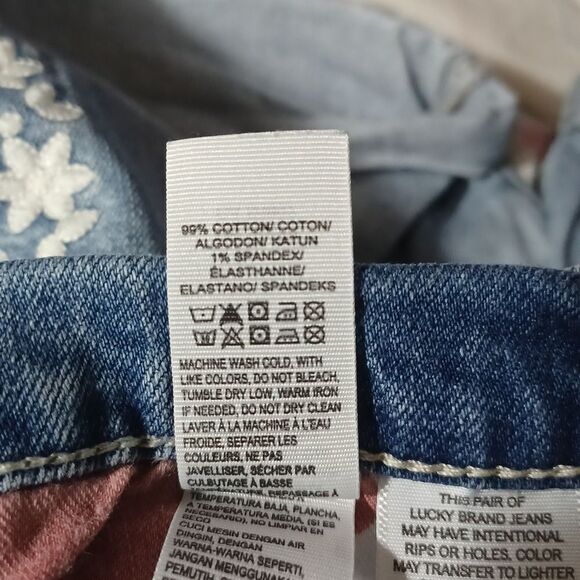 601331.....Lucky Brand Jean Shorts Size 4/27, 9"Rise - Picture 6 of 6